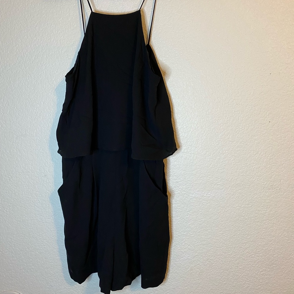 Express black short romper size 4